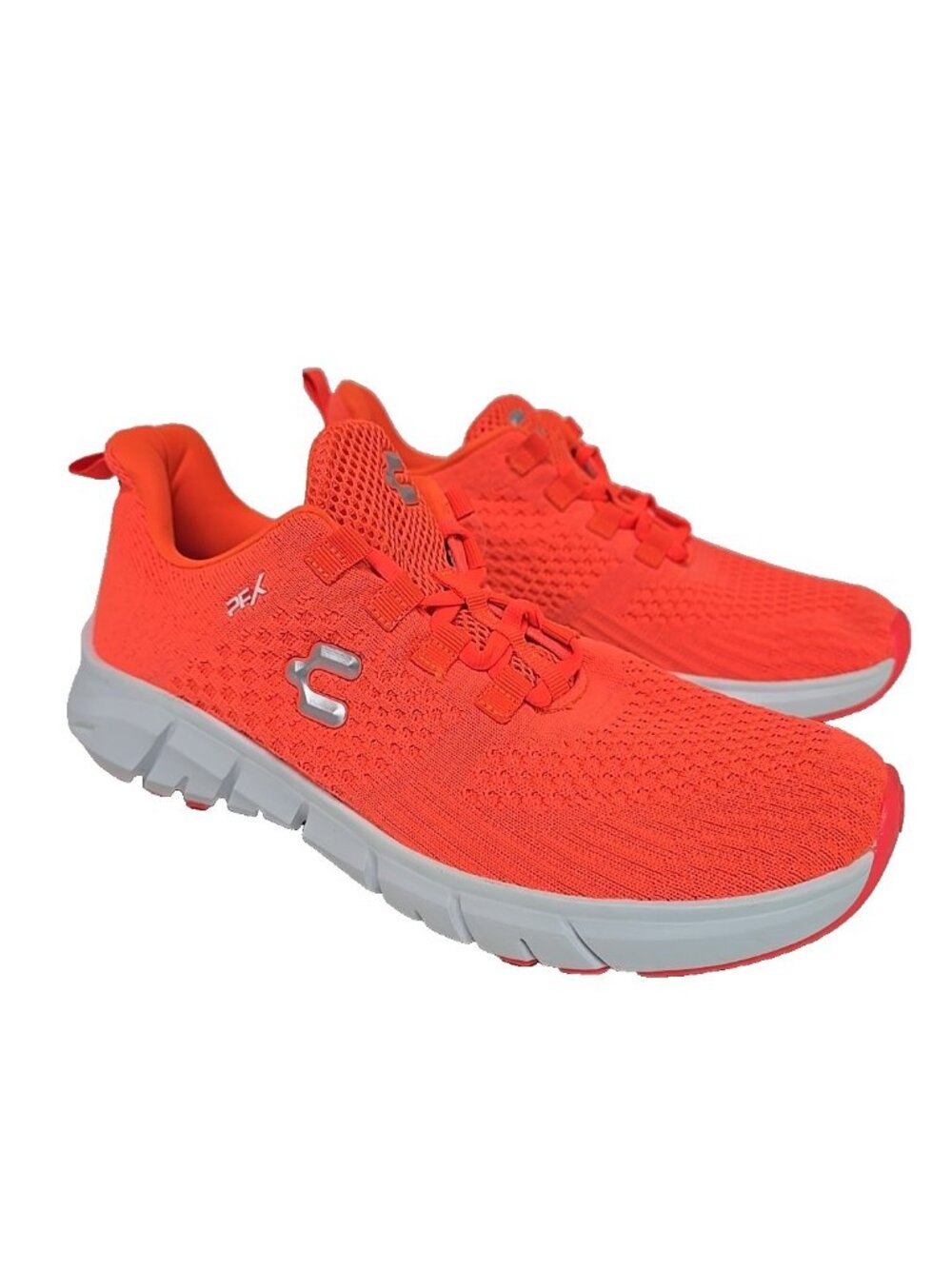 Charly Women’s Low-Cut Tennis Athletic Sneakers 1040974 Coral White Size 8M